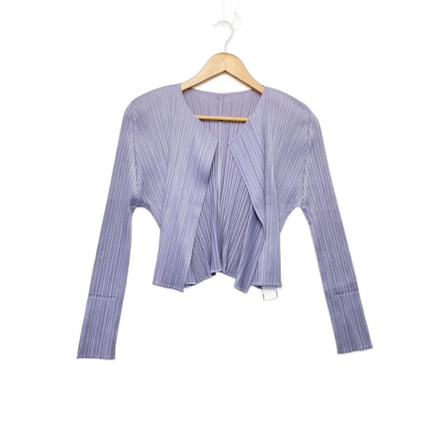 PLEATS PLEASE ISSEY MIYAKE◇トップス/3/ポリエステル/GRY/無地/PP93