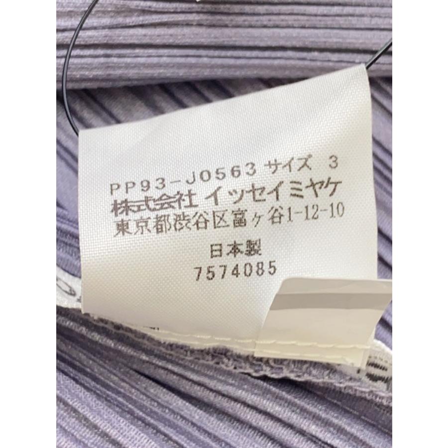 PLEATS PLEASE ISSEY MIYAKE◇トップス/3/ポリエステル/GRY/無地/PP93