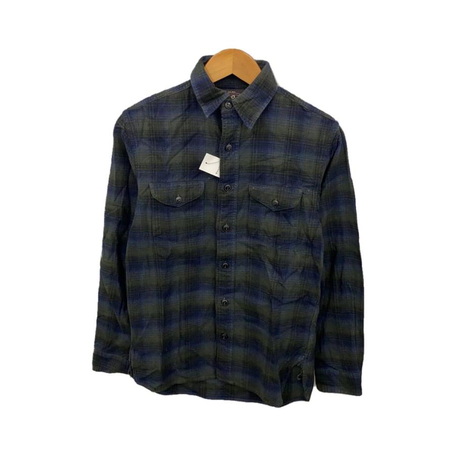 RRL◇長袖シャツ/XS/コットン/NVY/オンブレCK : セカンドストリート