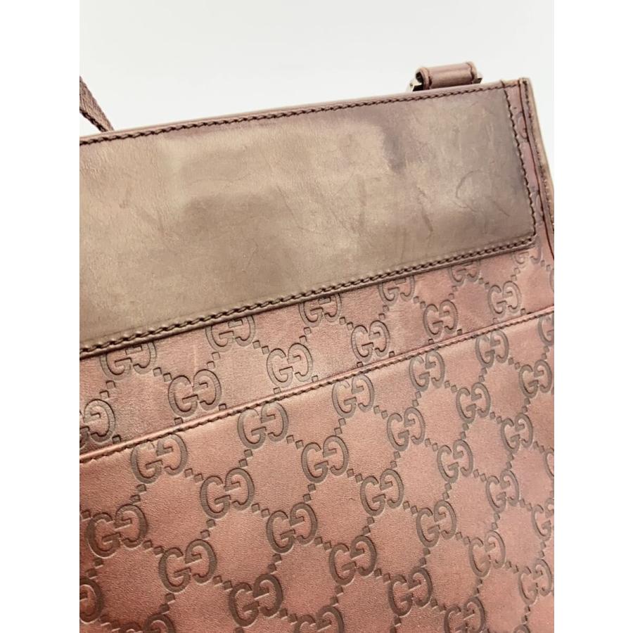 GUCCI◇ショルダーバッグ/レザー/BRW/無地 : セカンドストリートYahoo