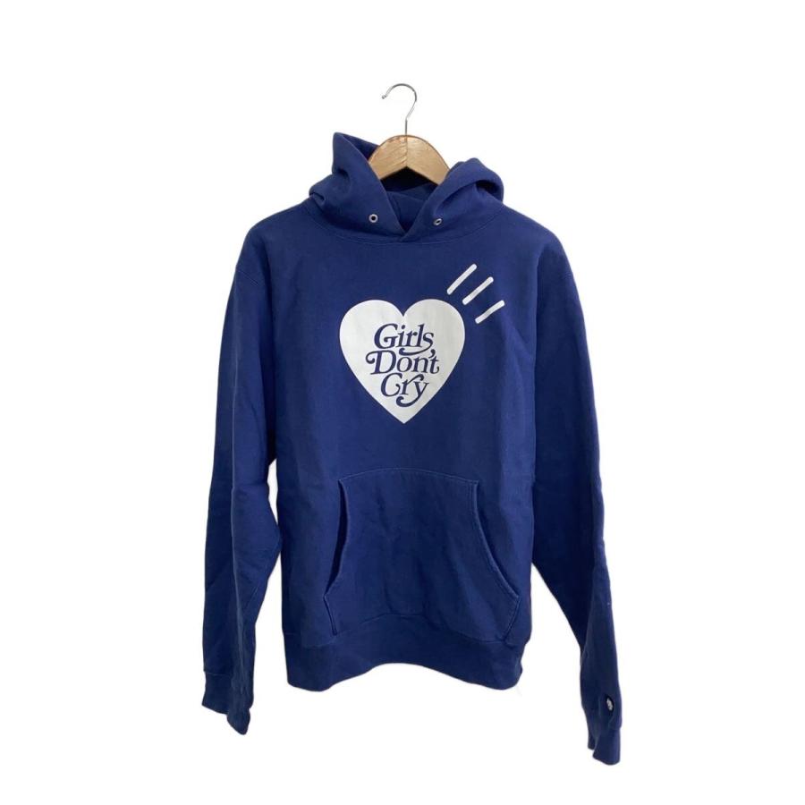 ［正規品］HUMAN MADE ネイビー 長袖　ハートボタン HUMAN MADE◇パーカー/XL/コットン/NVY/無地/03-3712-2525 : セカンド