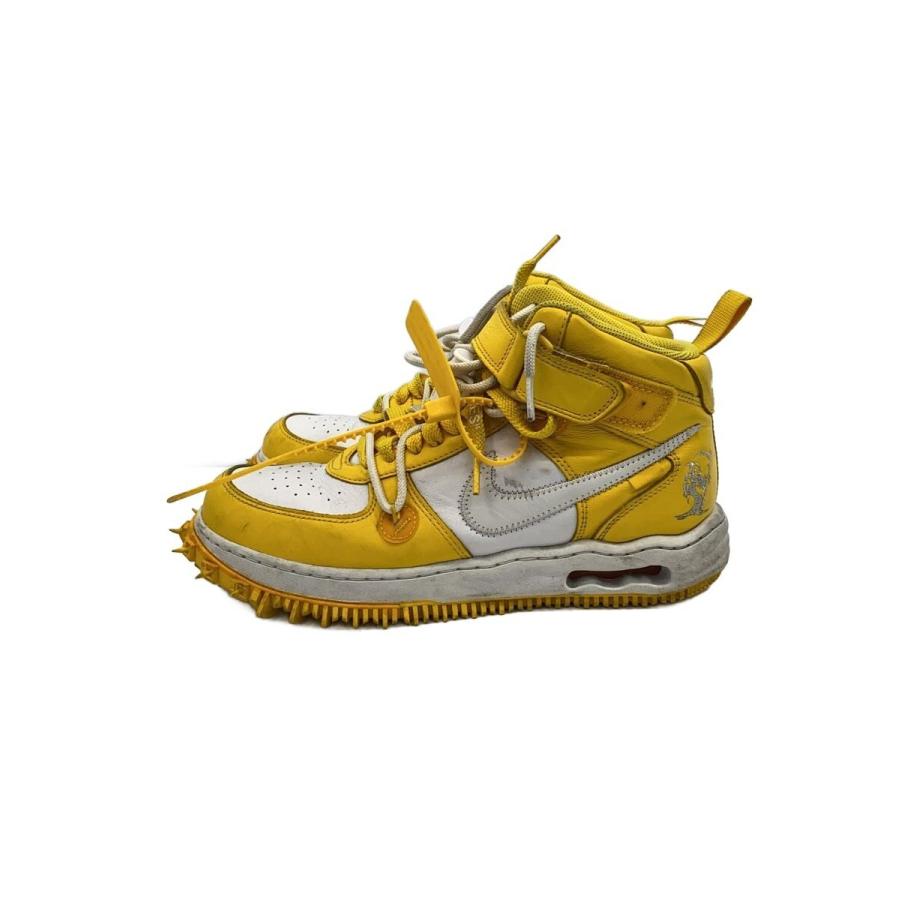 NIKE◇OFF-WHITE X AIR FORCE 1 MID_オフホワイト エアフォース