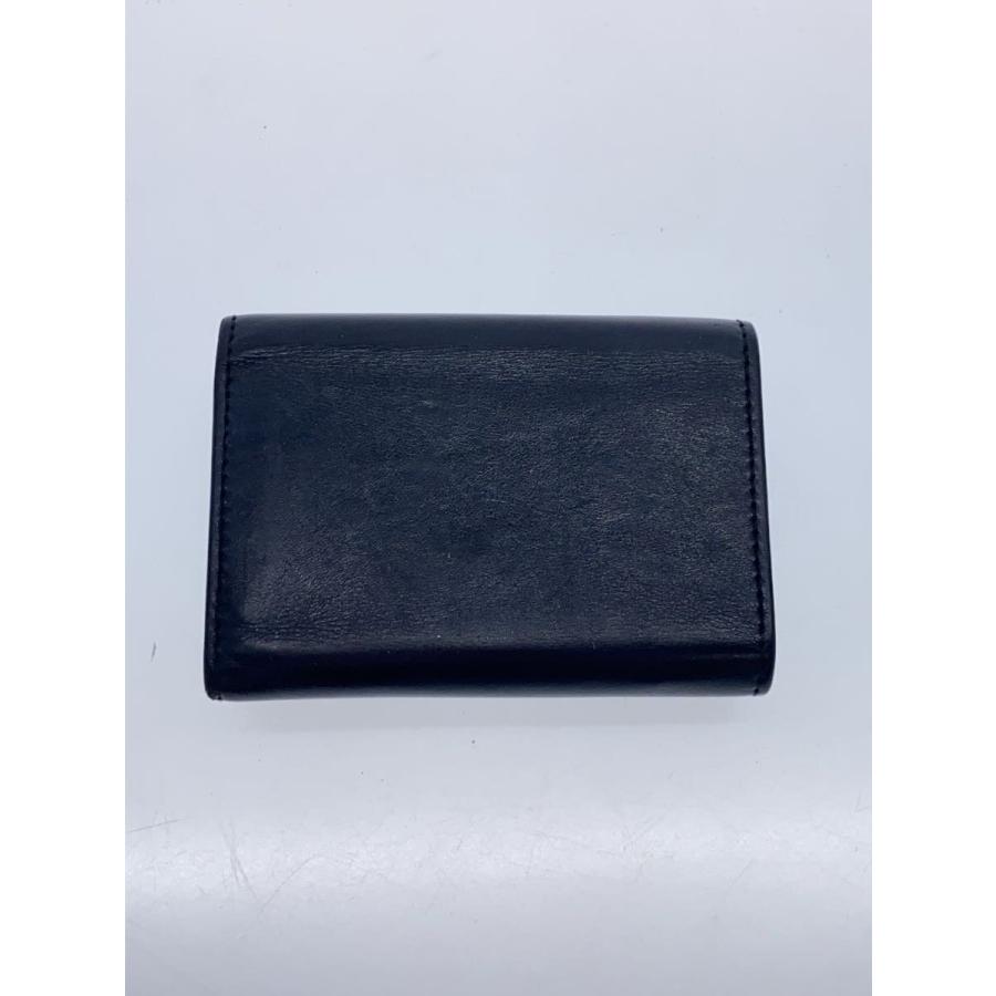 YVES SAINT LAURENT◇3つ折り財布/レザー/BLK/レディース YVES SAINT LAURENT◇3つ折り財布/レザー/BLK/レディース
