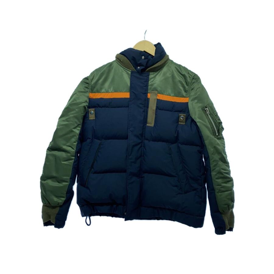 sacai◇ダウンジャケット/1/ポリエステル/マルチカラー/19-02111M