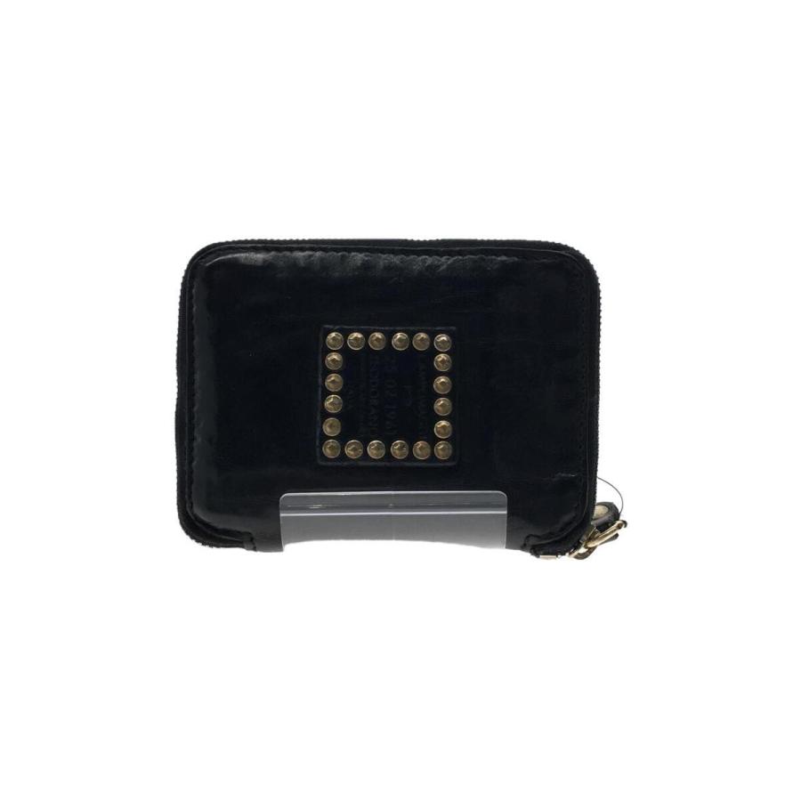 CAMPOMAGGI◇2つ折り財布/レザー/BLK/レディース/C002060ND 