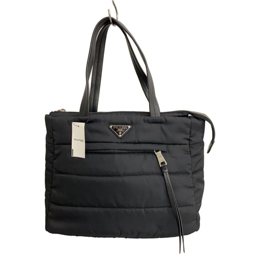 PRADA◇ボンバートートバッグ/ナイロン/BLK/1BG056 : セカンド