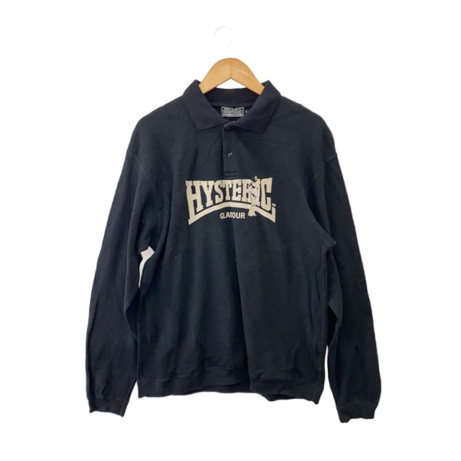 HYSTERIC GLAMOUR◇24AW/COMPRESSION LOGO/長袖シャツ/L/コットン/BLK