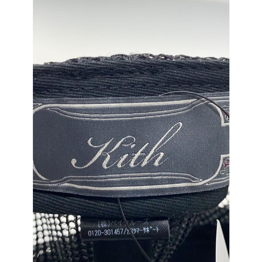 KITH◇25年/メッシュキャップ/FREE/ポリエステル/BLK/メンズ/25-095