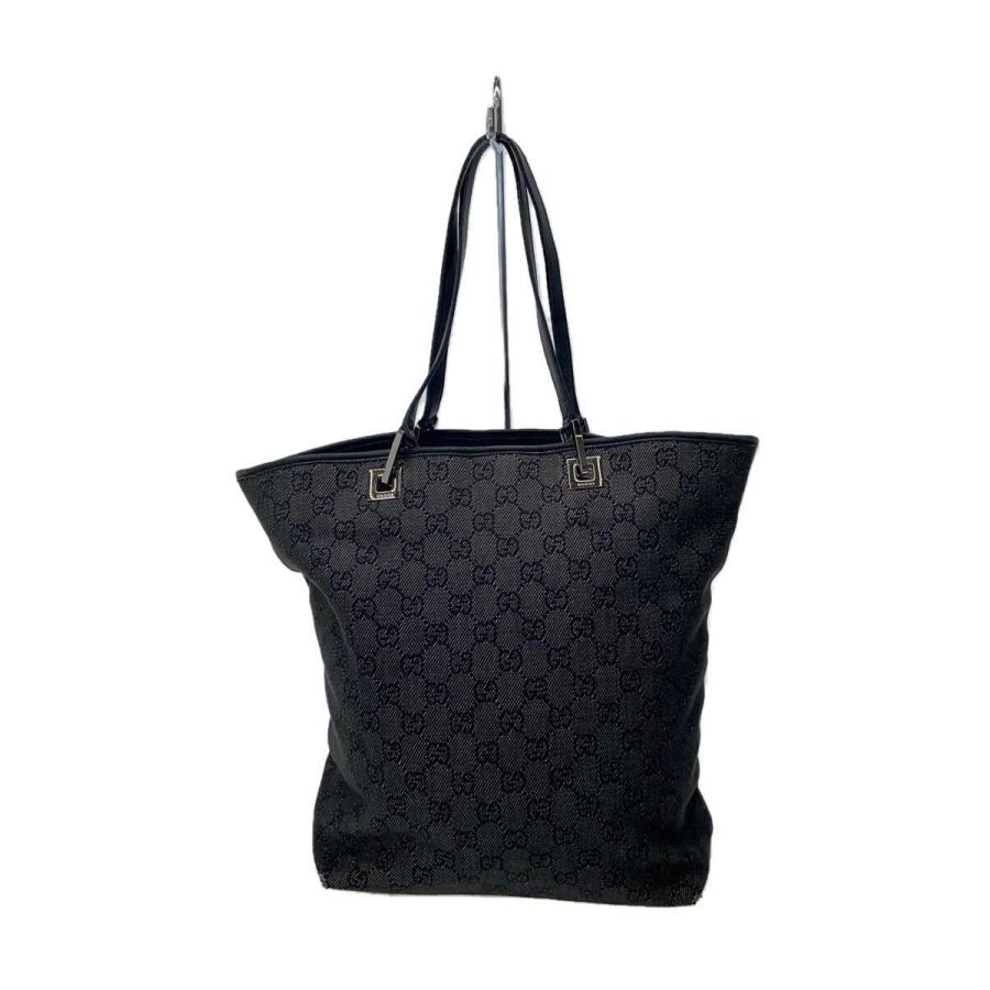 GUCCI◇トートバッグ_GGキャンバス/--/ブラック/モノグラム 