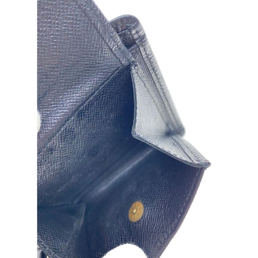 LOUIS VUITTON◇2つ折り財布/レザー/ブラック/M63652/ポルト・フォイユ