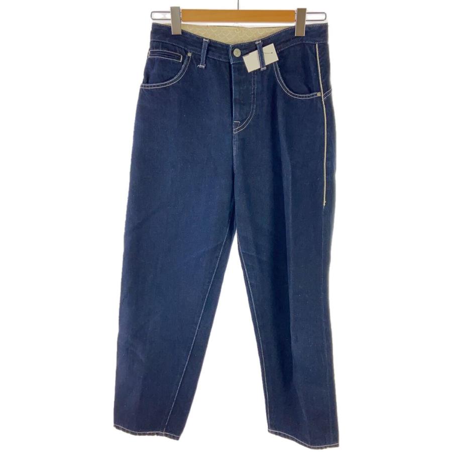 mina perhonen デニムパンツ 36 mina perhonen◇ストレートパンツ/36/デニム/BLU/無地 : セカンド