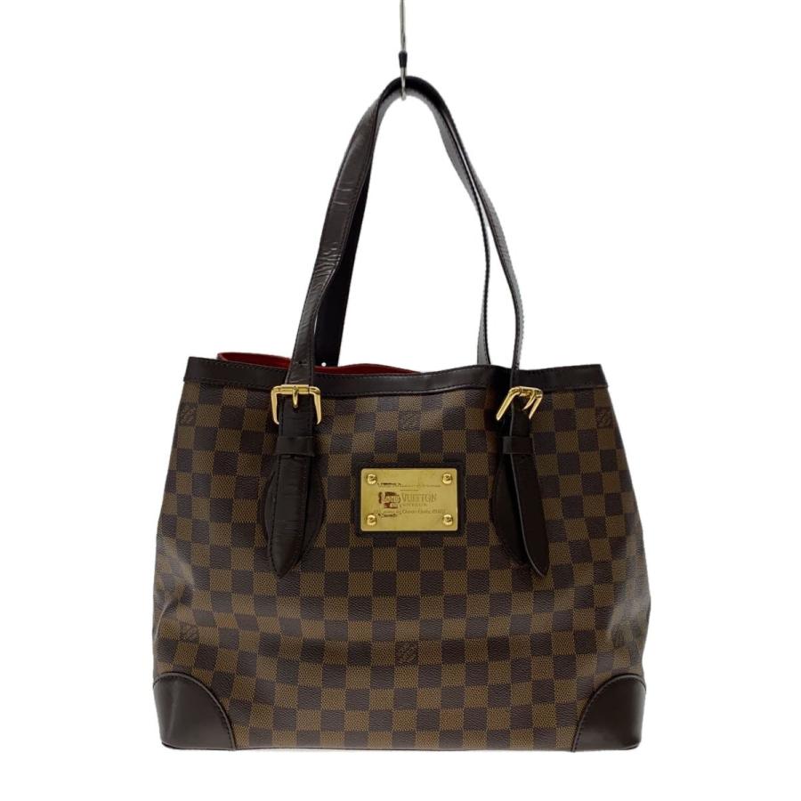 【美品】ルイヴィトン　ハムステッドGM　ダミエ・エベヌ　ハンドバッグ LOUIS VUITTON◇ハムステッドGM_ダミエ・エベヌ/PVC/BRW : セカンド