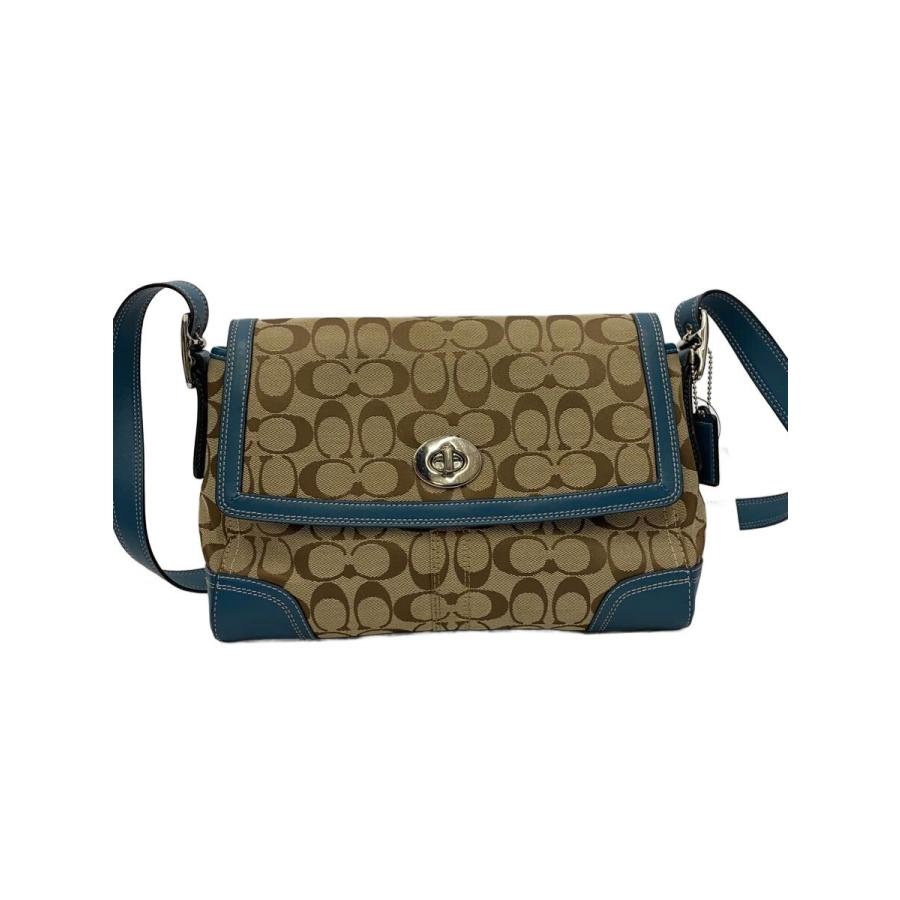 Coach モノグラム ショルダーバッグ COACH◇ショルダーバッグ_ハンプトンズ_シグネチャー_グレー/--/BEG
