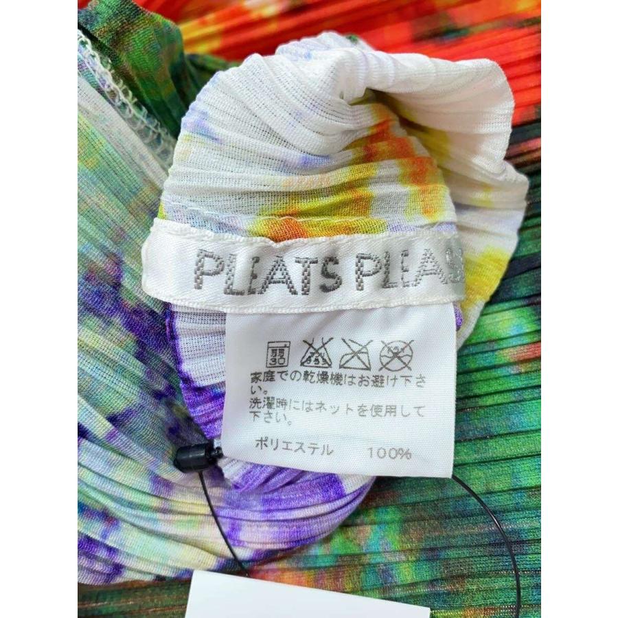 PLEATS PLEASE ISSEY MIYAKE◇紫陽花/ノースリーブワンピース/4