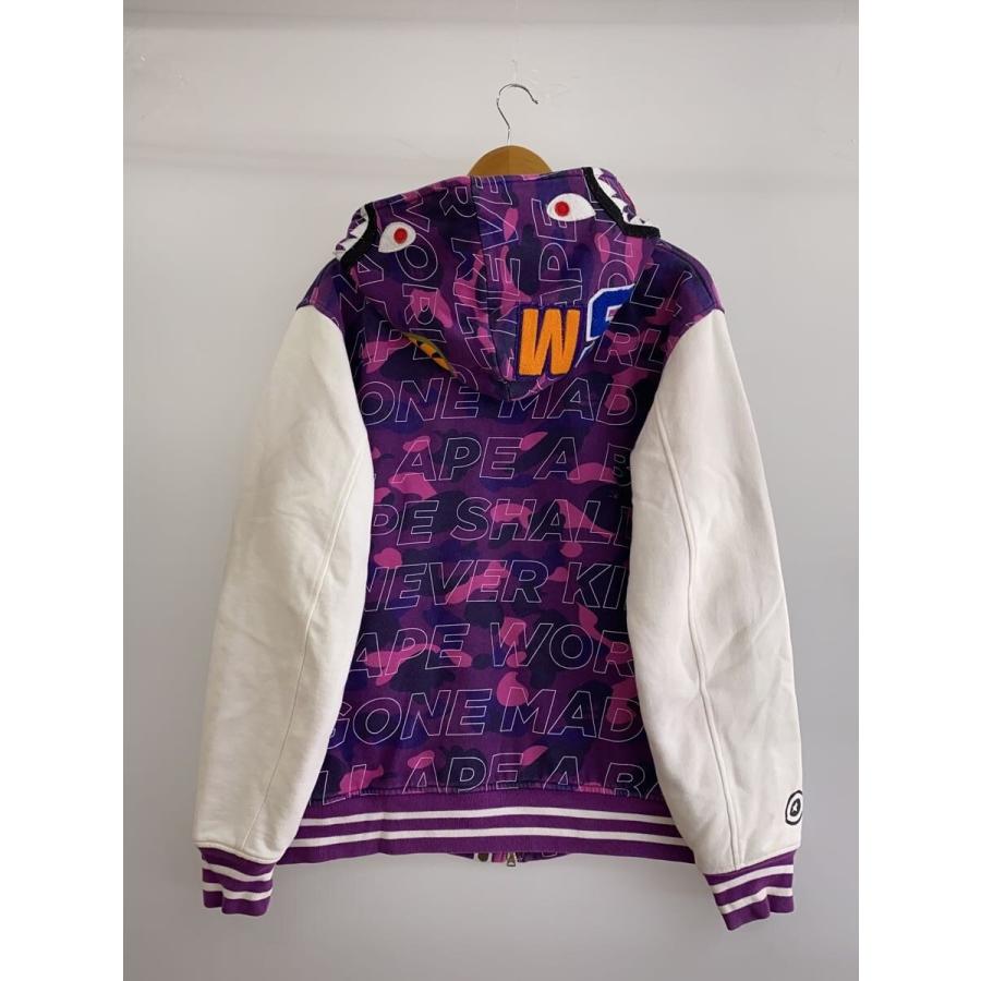 名古屋カラーシャークパーカー A BATHING APE◇シャークパーカー/ジップパーカー/L/コットン/PUP