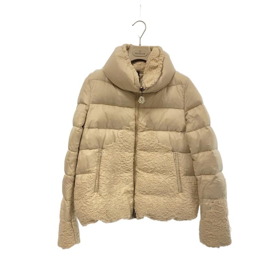 MONCLER◇PANACHE/ダウンジャケット/0/ナイロン/IVO/無地/132-093