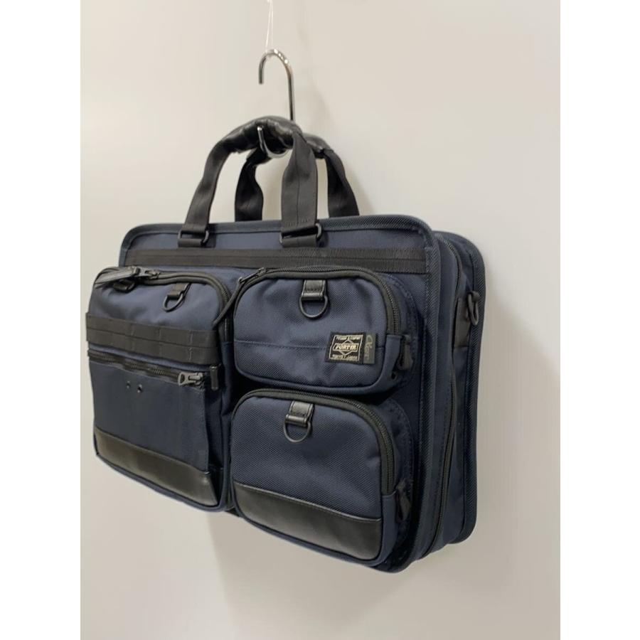 PORTER◇αGEL GRIP/2WAY BRIEFCASE/--/NVY/無地/381-17036 : セカンド