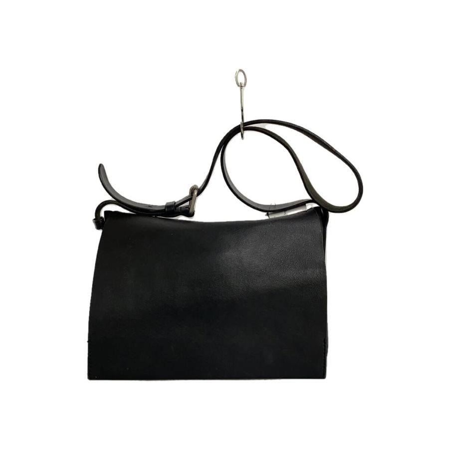 SOMES SADDLE◇ショルダーバッグ/レザー/BLK : セカンドストリート