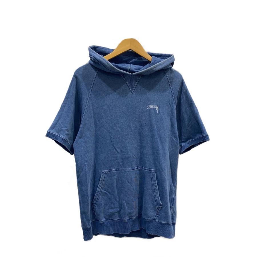 STUSSY◇半袖パーカー/M/コットン/IDG/無地 : セカンドストリートYahoo