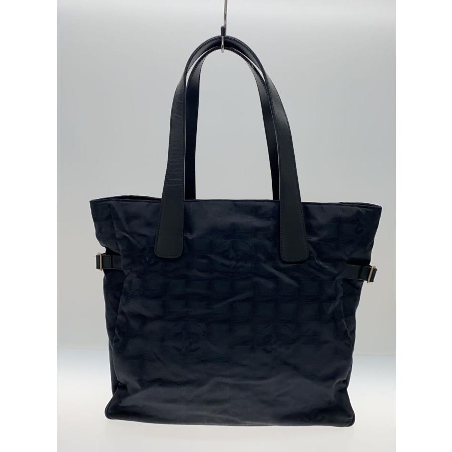 CHANEL ニュートラベルライン トートバッグ CHANEL◇ニュートラベルライントートバッグ/ナイロン/BLK/総柄
