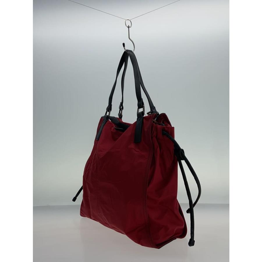 BURBERRY◇リバーシブル/巾着/ノバチェック/トートバッグ/ナイロン/RED