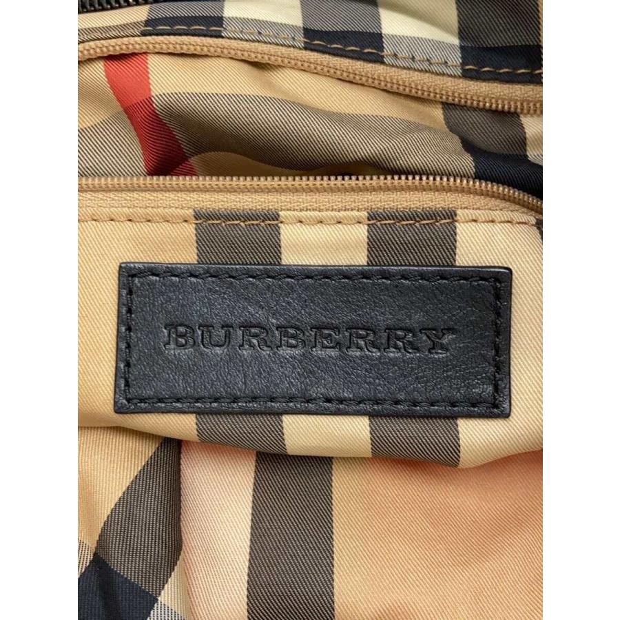 BURBERRY◇リバーシブル/巾着/ノバチェック/トートバッグ/ナイロン/RED