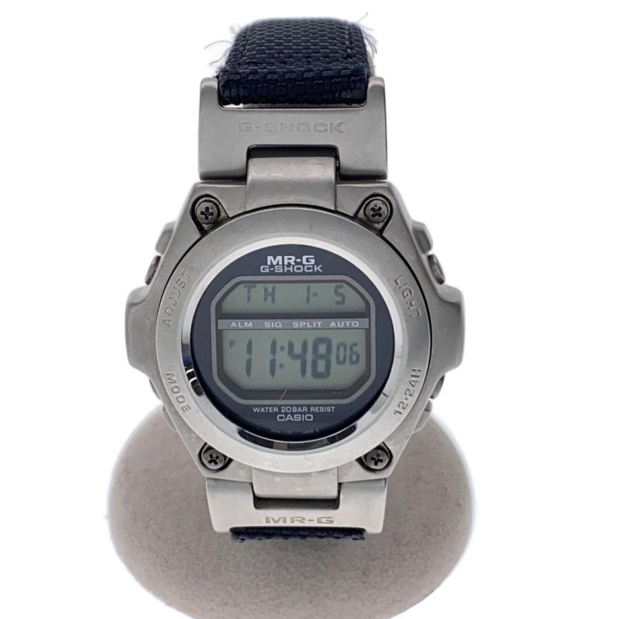 CASIO◇MR-G/腕時計/デジタル/ステンレス/BLK/BLK/mrg-100
