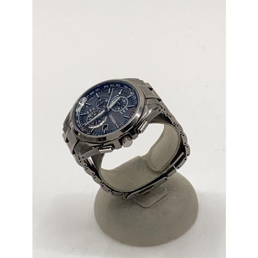 CITIZEN◇腕時計/アナログ/ステンレス/GRY/BLK/SS/H804-T018696