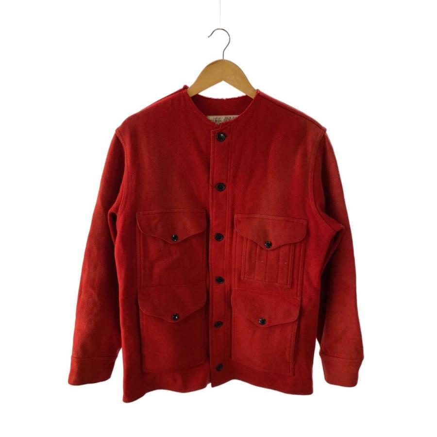 【中古】フィルソン ウールマッキーノクルーザージャケット サイズ38 FILSON◇ジャケット/38/ウール/RED/40〜50s/マッキーノクルーザー