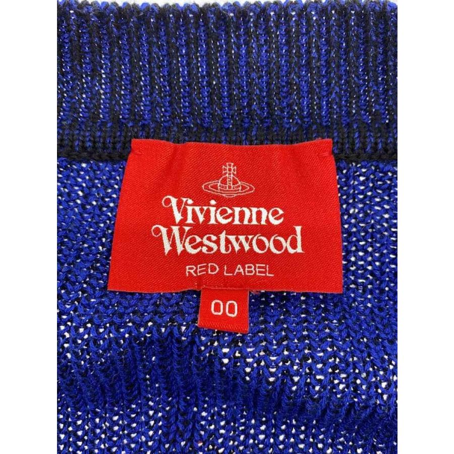 Vivienne Westwood RED LABEL◇カーディガン(厚手)/--/コットン/BLU/17 