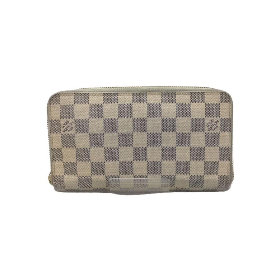 良品！LOUIS VUITTONルイヴィトン　アズール　ジッピーオーガナイザー LOUIS VUITTON◇ジッピー・オーガナイザー_ダミエ・アズール_WHT/PVC
