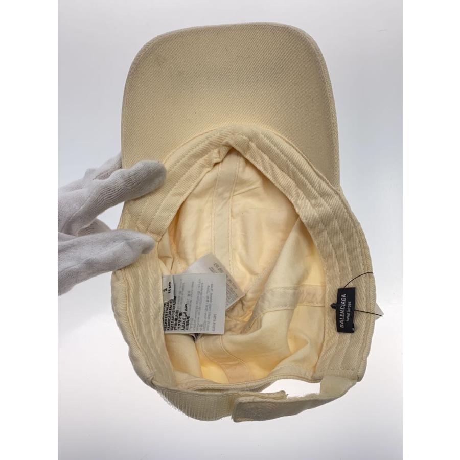 BALENCIAGA◇キャップ/S/コットン/IVO/メンズ