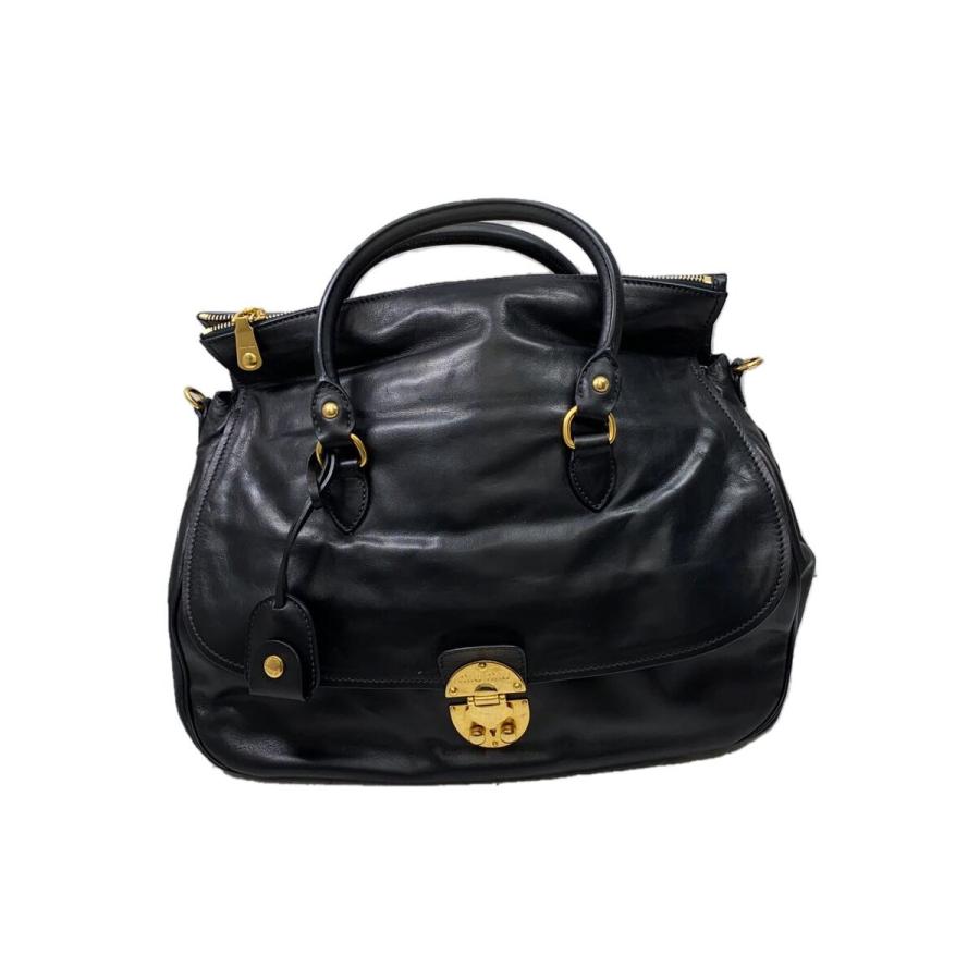 miu miu ショルダーバッグ 黒 レザー 保存袋付き 【公式通販】 miumiu