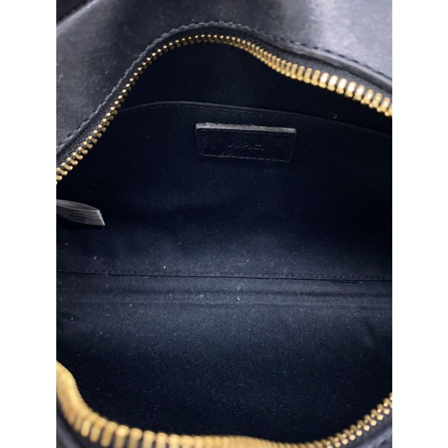 A.P.C.◇ハーフムーン/ショルダーバッグ/レザー/BLK// : セカンド