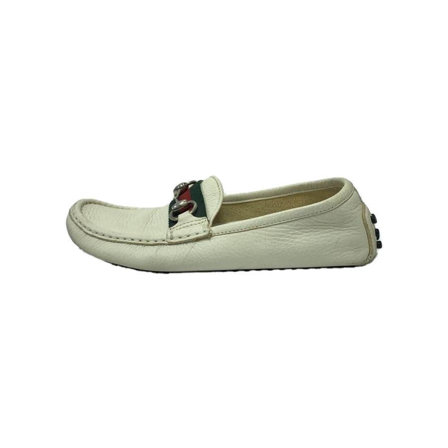 GUCCI◇シェリービットドライビングシューズ/ローファー/革靴/35/WHT