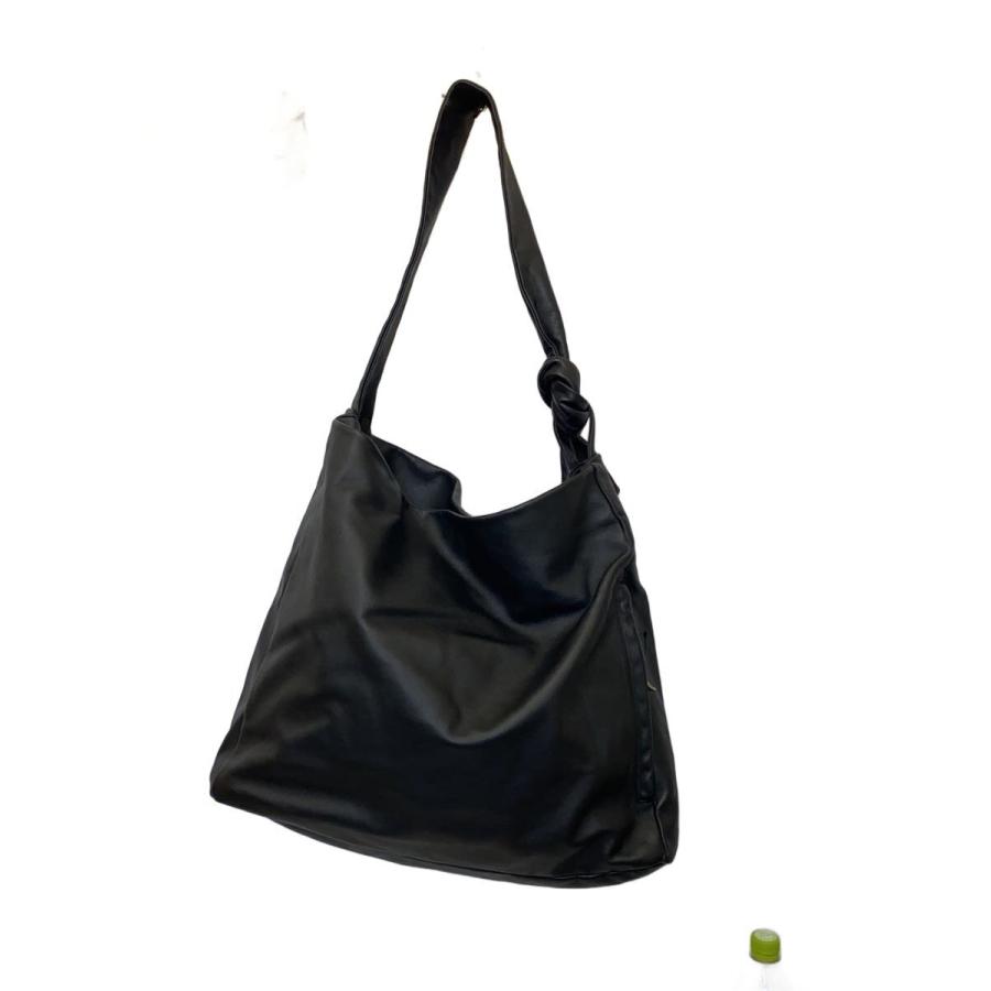 MAISON SPECIAL◆leather shoulder bag/ショルダーバッグ/レザー/BLK/無地_2