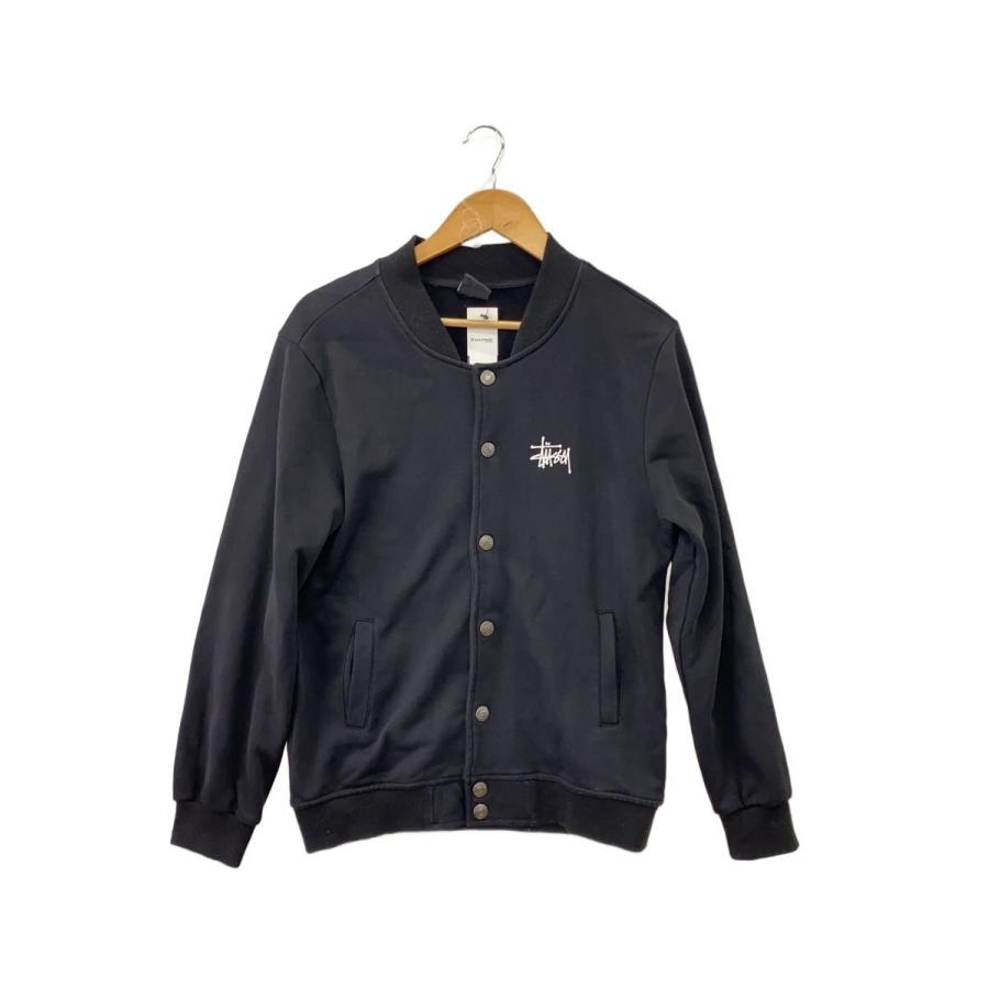 STUSSY◇スタジャン/L/コットン/BLK/無地// : セカンドストリートYahoo