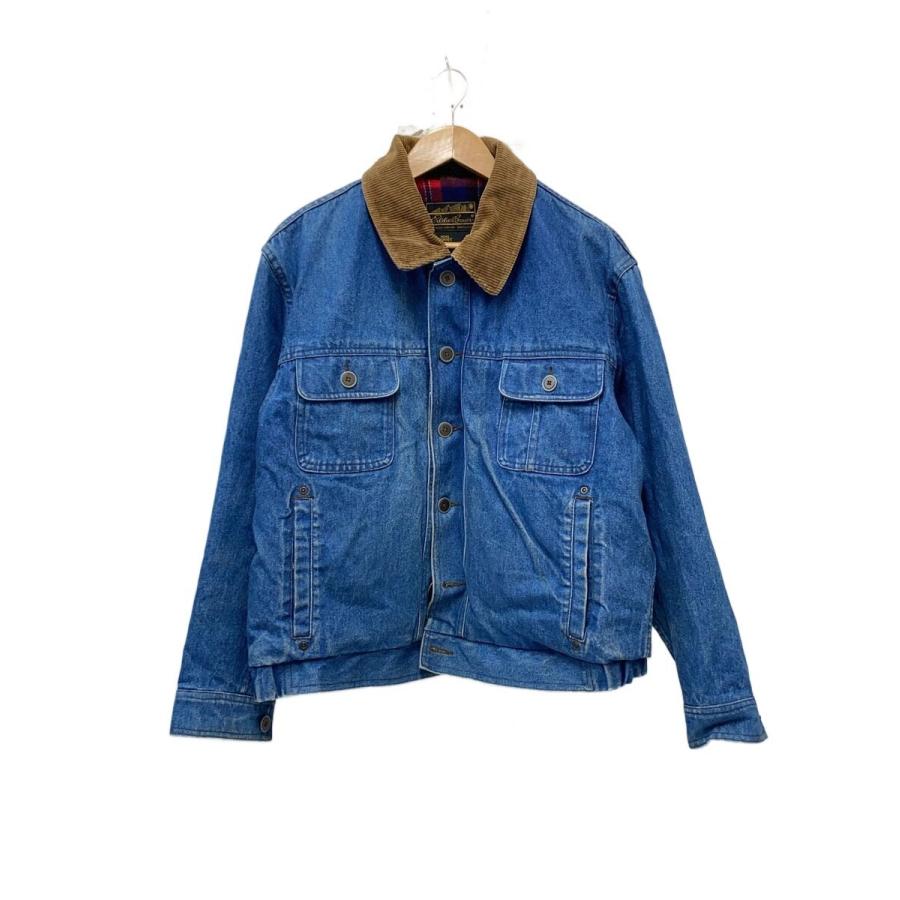 EDDIE BAUER◇襟コーデュロイ/90s/Gジャン/S/コットン/IDG : セカンド