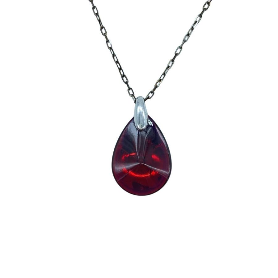 Baccarat◇ネックレス/--/カラーストーン/RED/トップ有/レディース 
