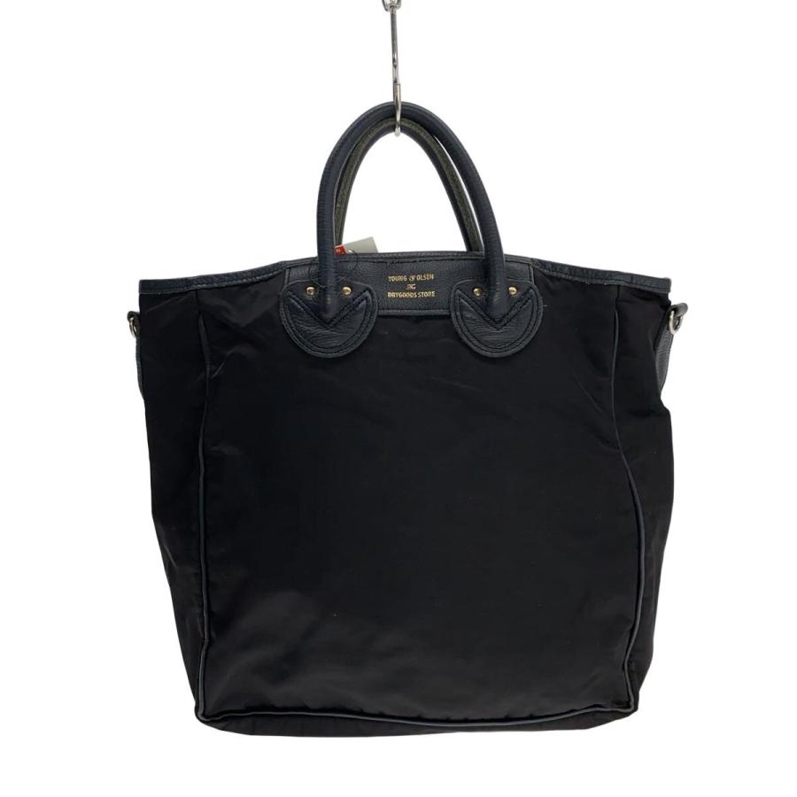 【green label別注】YOUNG&OLSEN トートバッグ　未使用品 YOUNG & OLSEN◇green label relaxing 別注/ハンドバッグ/ナイロン/BLK
