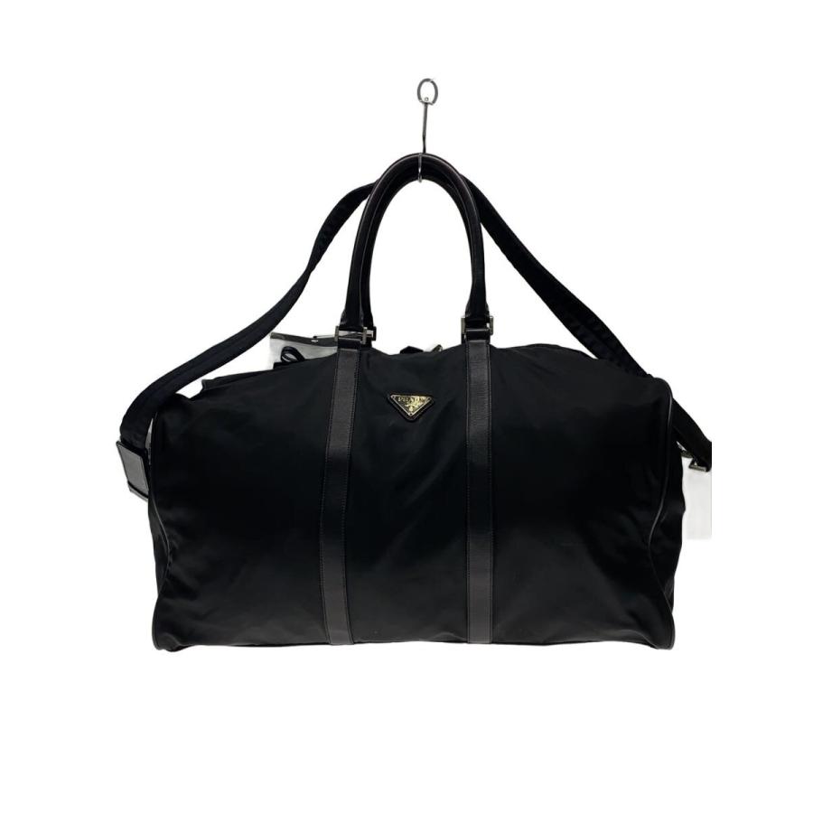 PRADA◇ボストンバッグ/ナイロン/BLK/無地// : セカンドストリート