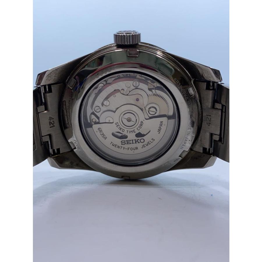 SEIKO◇自動巻腕時計/アナログ/--/BLU/SLV/6R35-00V0 SEIKO◇自動巻腕時計/アナログ/--/BLU/SLV/6R35-00V0