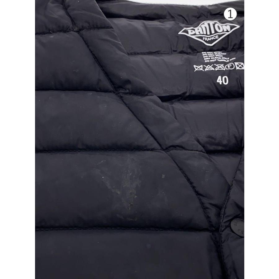 DANTON◇ダウンベスト/40/ナイロン/BLK/JD-8632-BY : セカンド