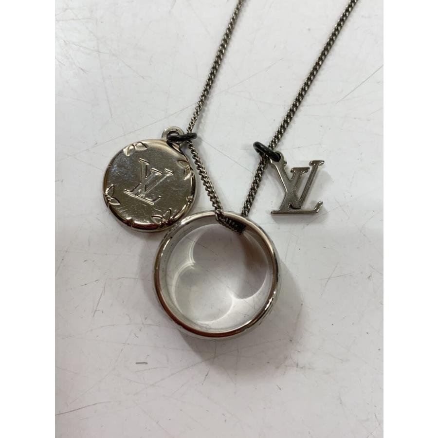 LOUIS VUITTON◇リングネックレスモノグラム_モノグラム_SLV/メッキ