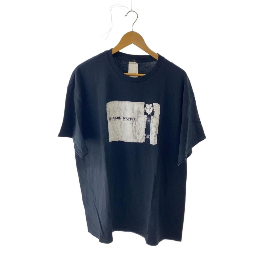 GILDAN◇アニメ/GANTZ/加藤勝/Tシャツ/XL/コットン/ブラック/黒