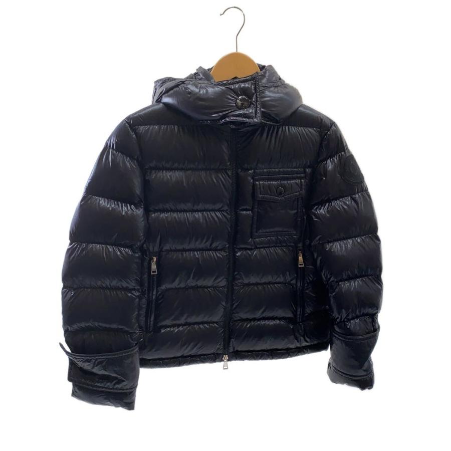 MONCLER◇ダウンジャケット/0/ポリエステル/BLK/無地 : セカンド