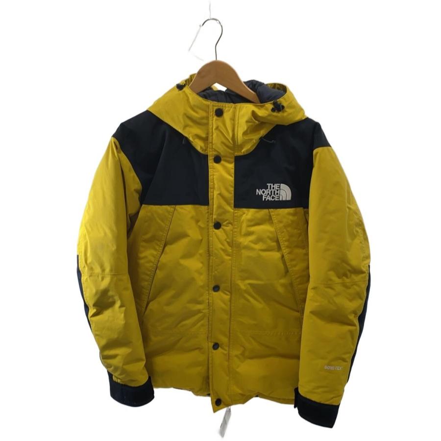 THE NORTH FACE / MOUNTAIN JACKET/M/ナイロン/YLW/無地 THE NORTH FACE◇MOUNTAIN DOWN JACKET_マウンテンダウンジャケット/M