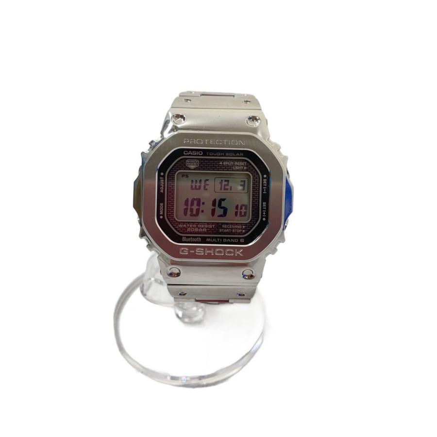 CASIO◇ソーラー腕時計・G-SHOCK/デジタル/SLV/シルバー/GMW-B5000D