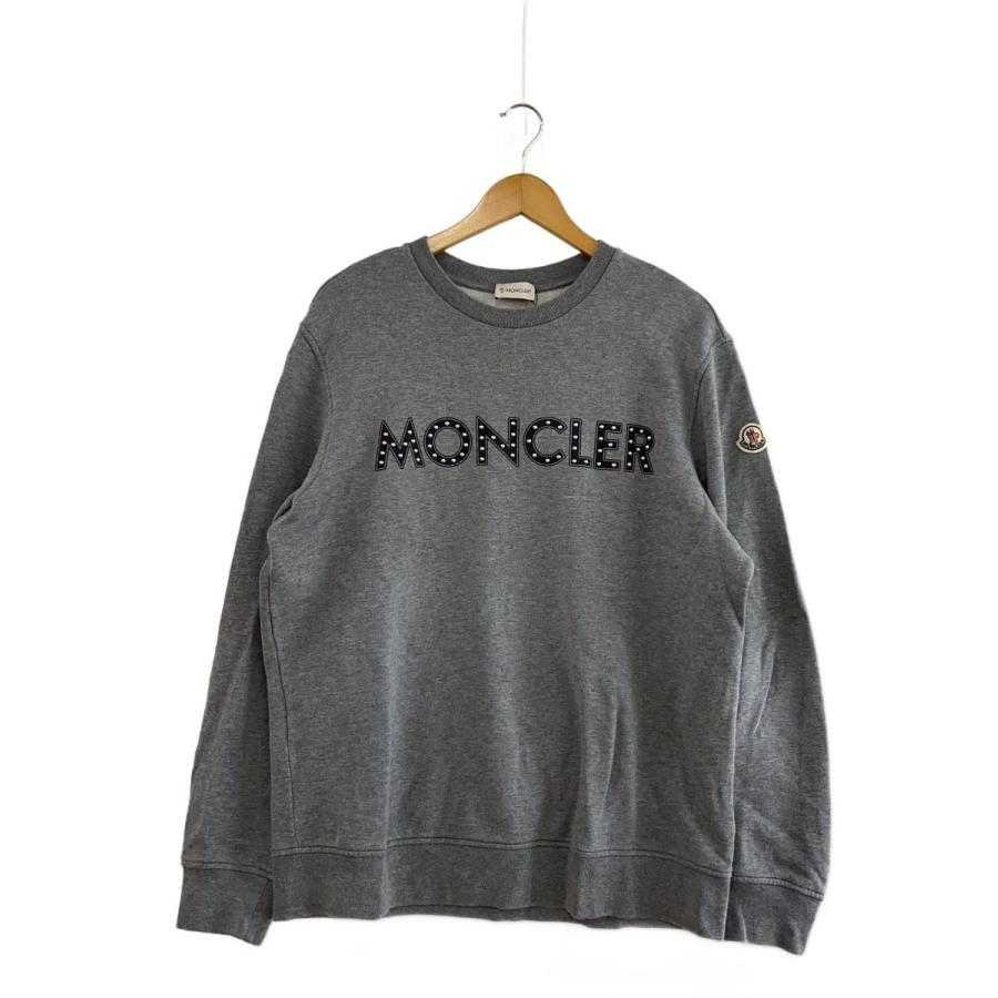 MONCLER◇スウェット/L/コットン/GRY/無地/c-scom-21-20326 : セカンド