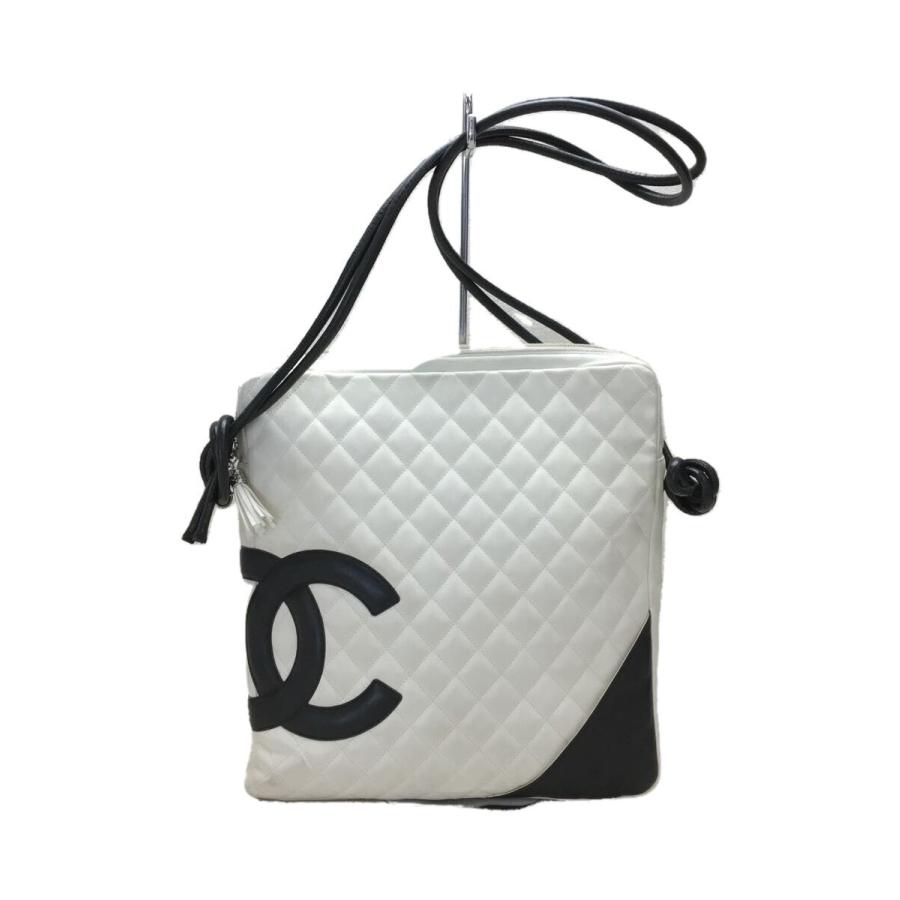 CHANEL◇ショルダーバッグ/レザー/マトラッセ/カンボンライン/使用感有 